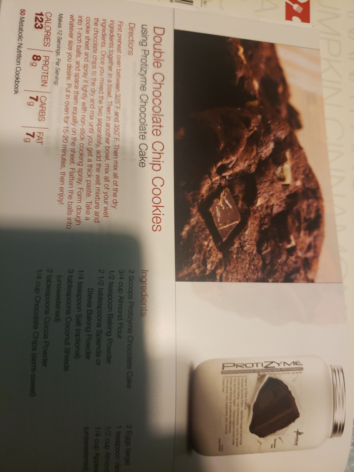 BODYBUILDER COOKBOOK- protein lovers -METABOLIC NUTRITION