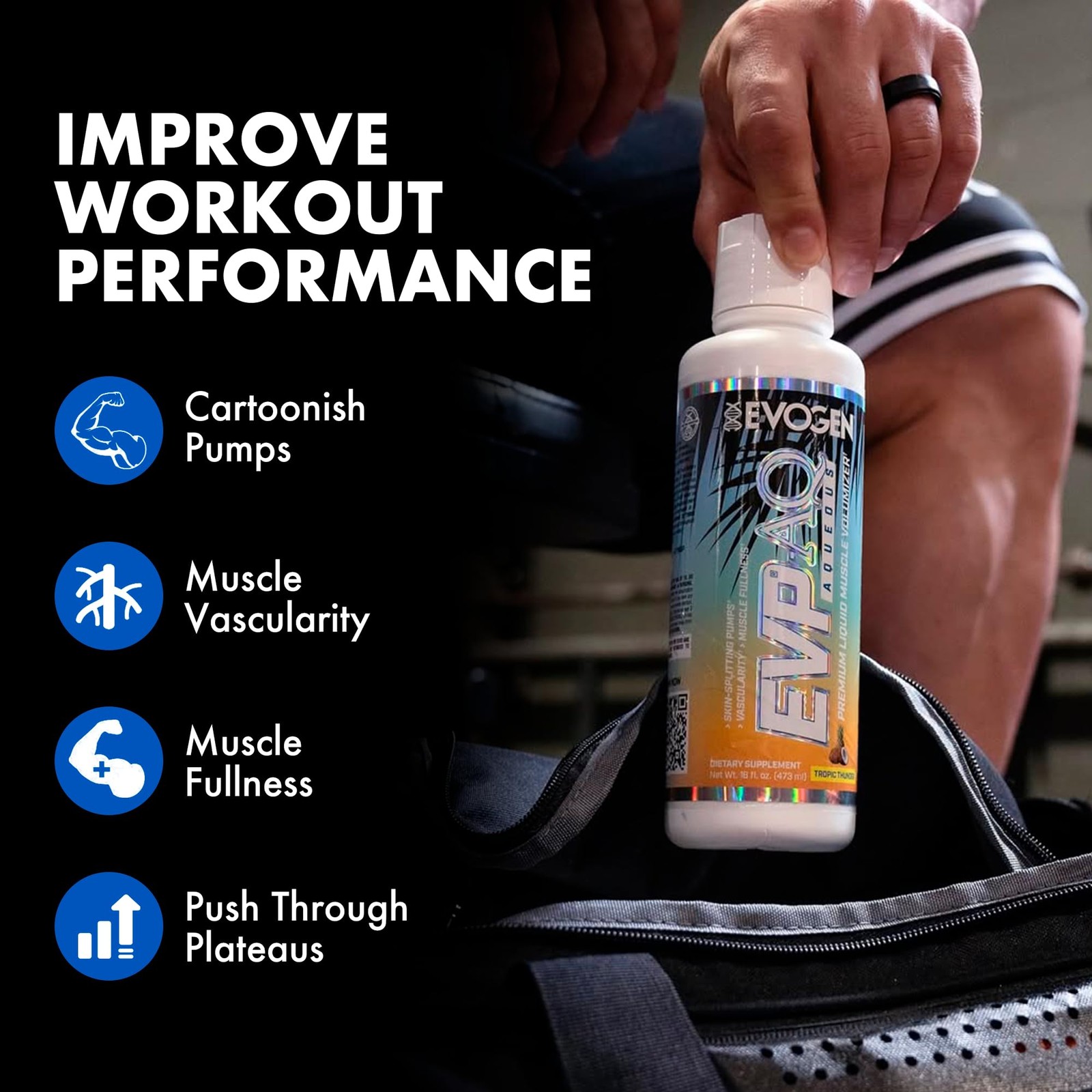 Evogen EVP AQ – Liquid Glycerol Muscle 16 Fl Oz (Pack of 1), Tropic Thunder