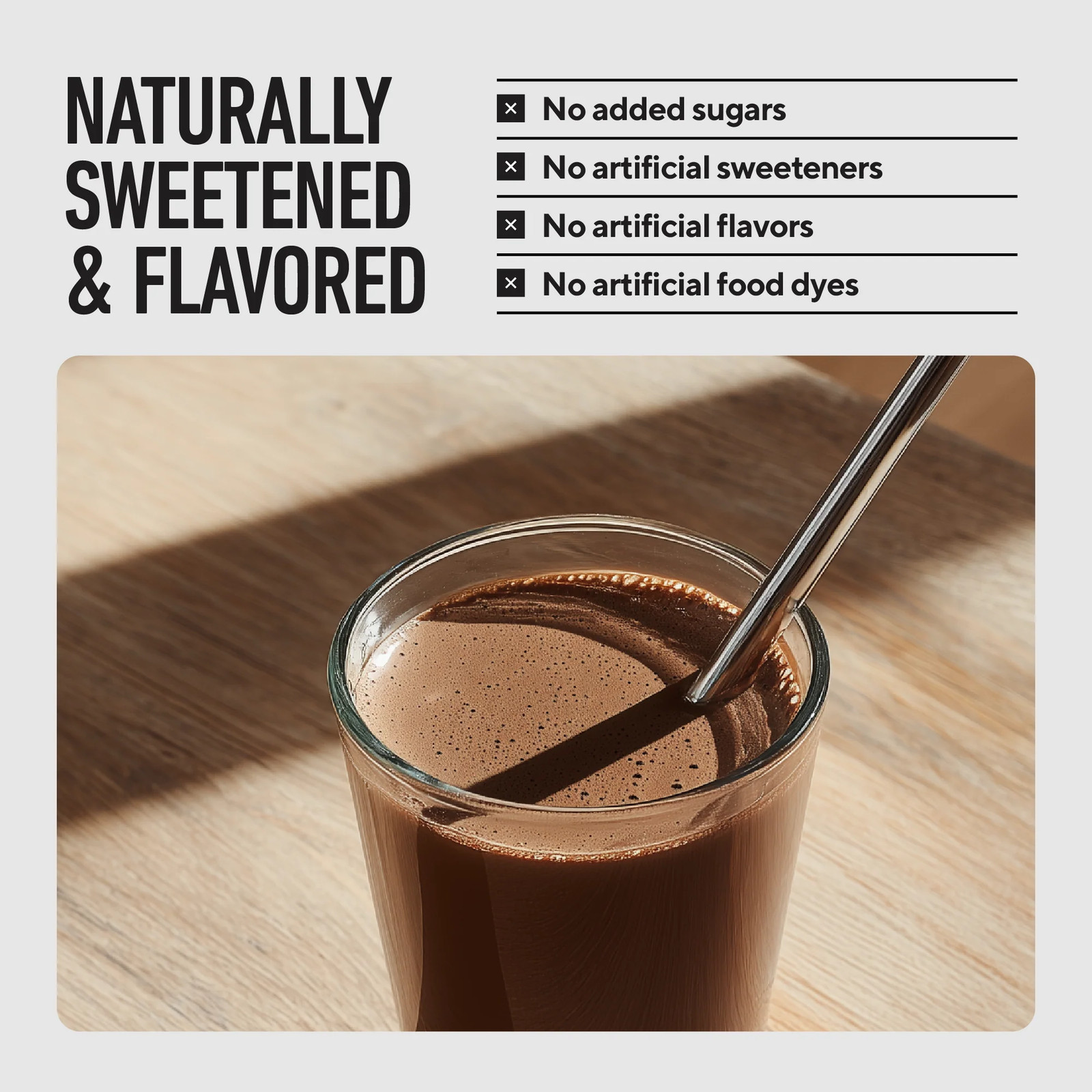Whey+ Protein Isolate Powder naturally sweetened and flavored