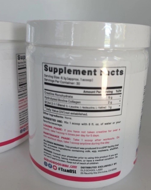 Lot Of 2 Creatine Monohydrate Powder for Women Booty Gain +2000mg Collagen
