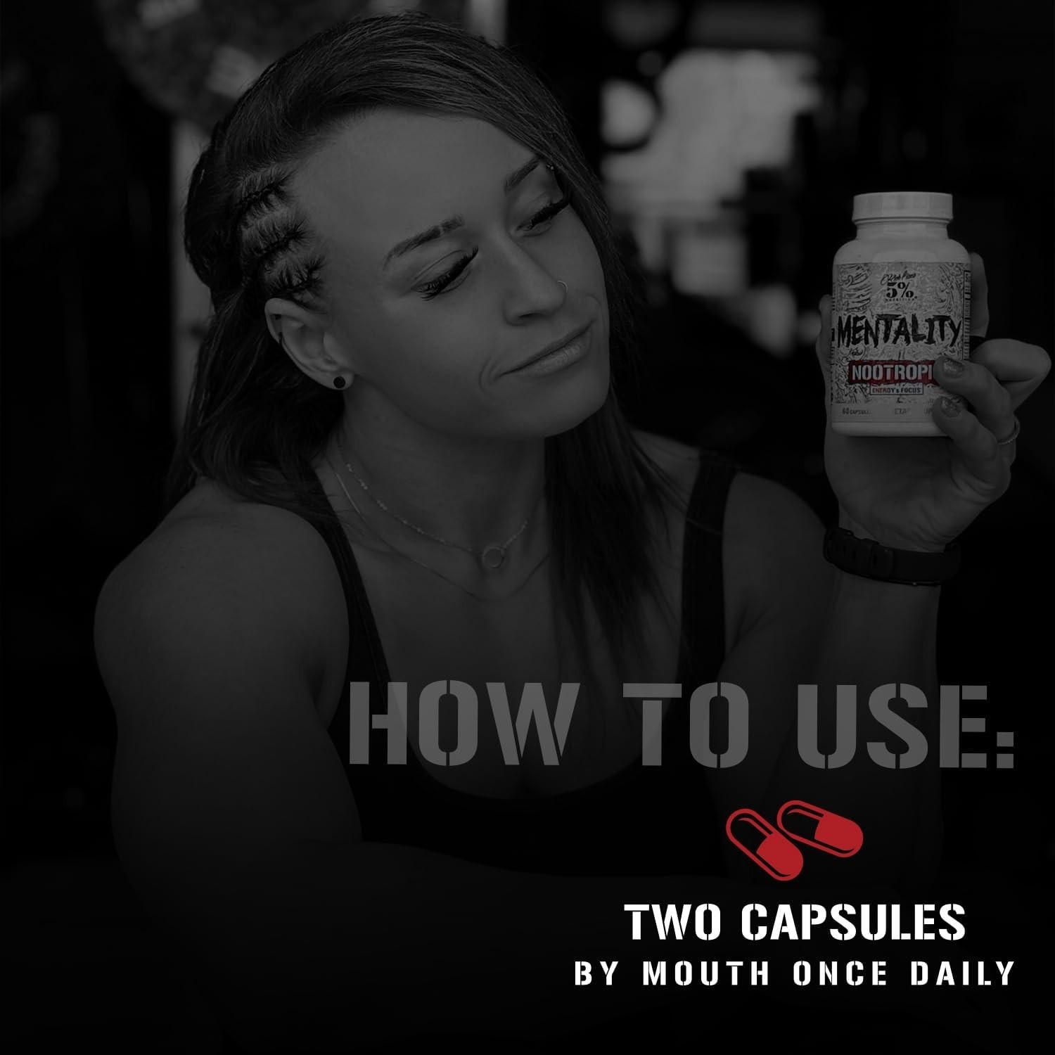 5% Nutrition Rich Piana | Mentality 60 Capsules NOOTROPIC BLEND Legendary Series