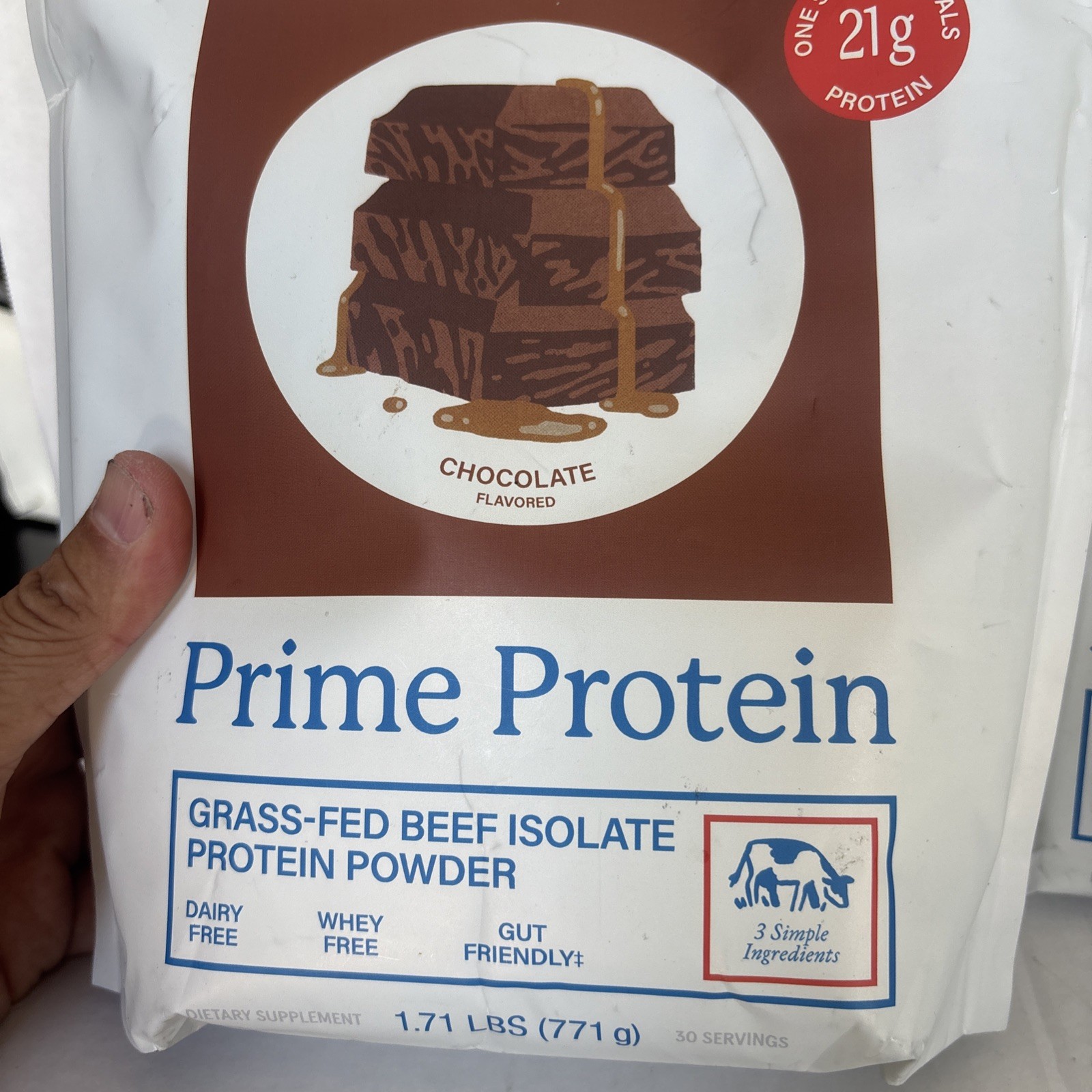 Equip Prime Protein Grass-Fed Beef Isolate Chocolate Mint 1.96 Lbs exp 2028 lot