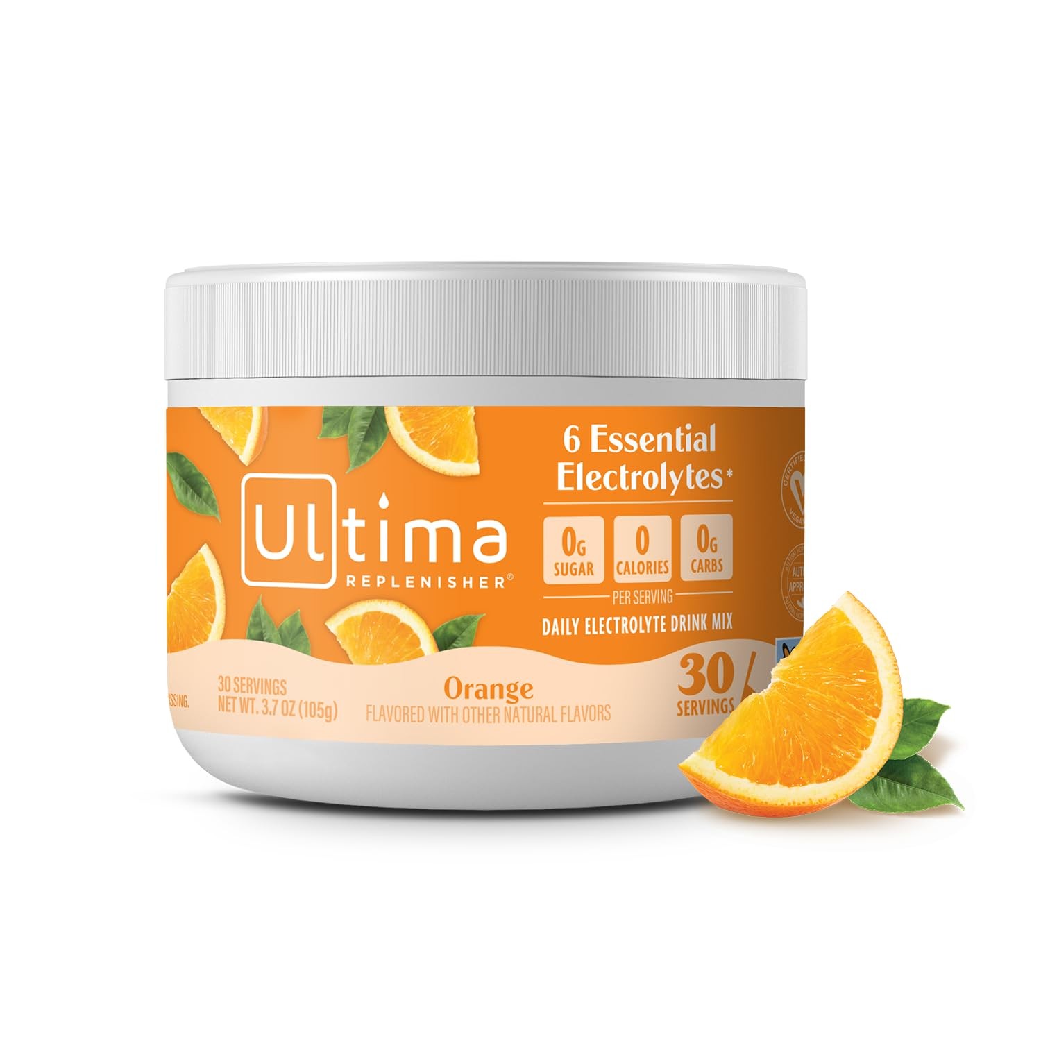 Ultima Replenisher Orange Electrolytes Powder, 3.6 Ounce (Pack of 1),