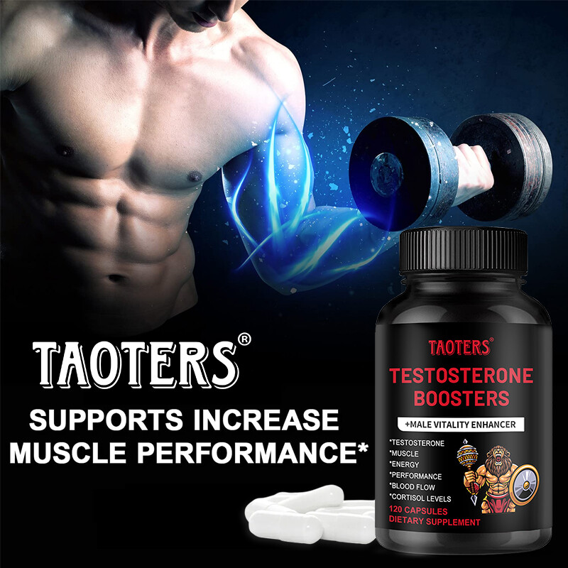 Testosterones Booster for Men High Strength Support Test Boost 120 Capsules