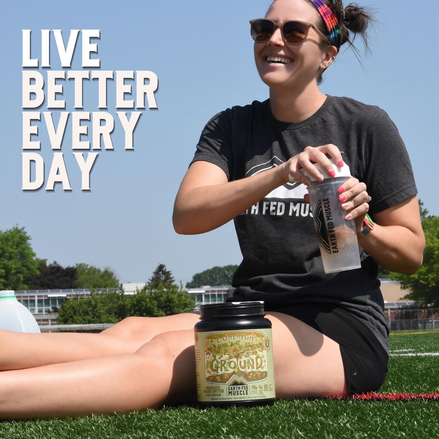 Chocolate Peanut Butter Protein Powder – Earth Fed Muscle Common Ground – 840gr