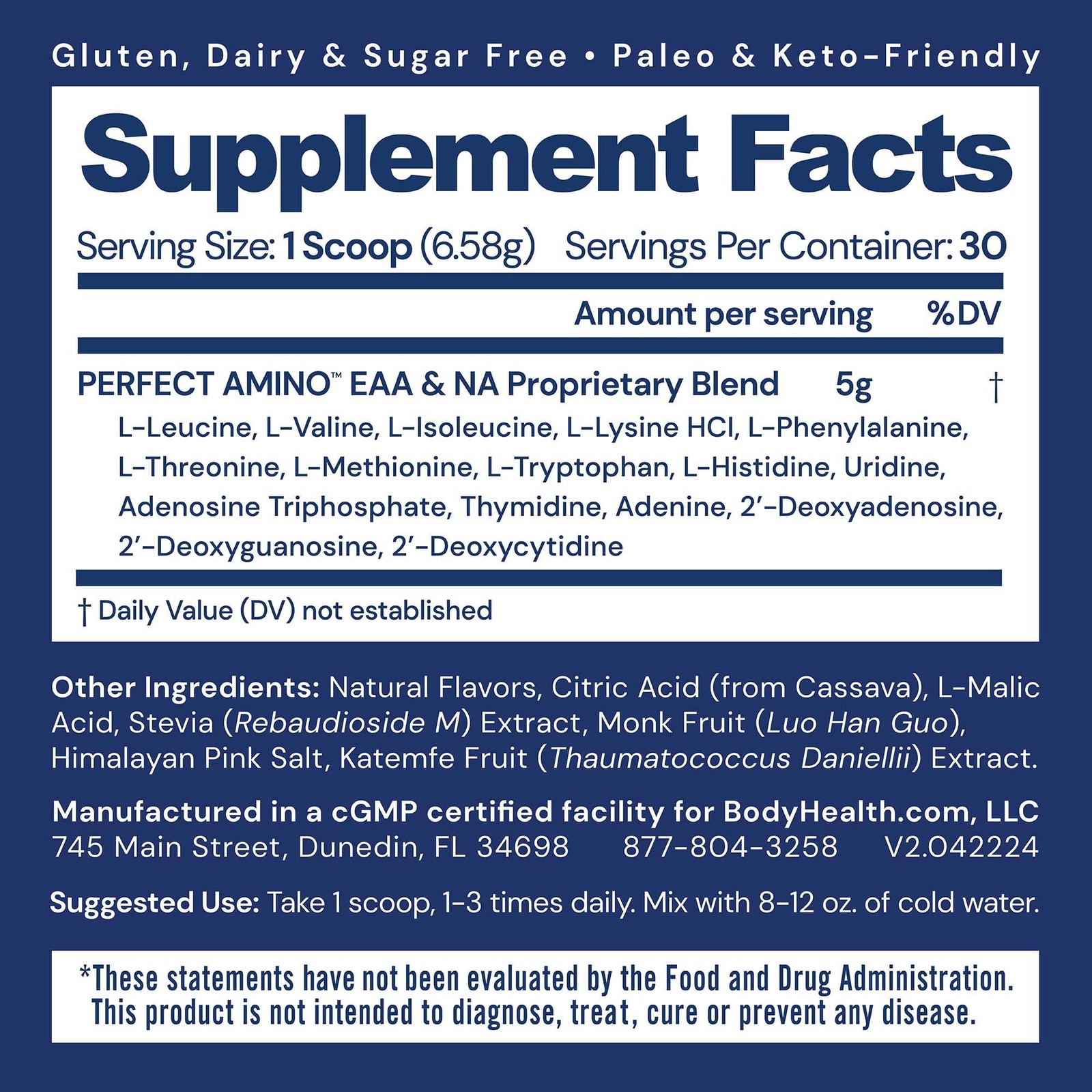Perfectamino Powder – BCAA and EAA Powder for Pre and Post Workout – Amino Acid