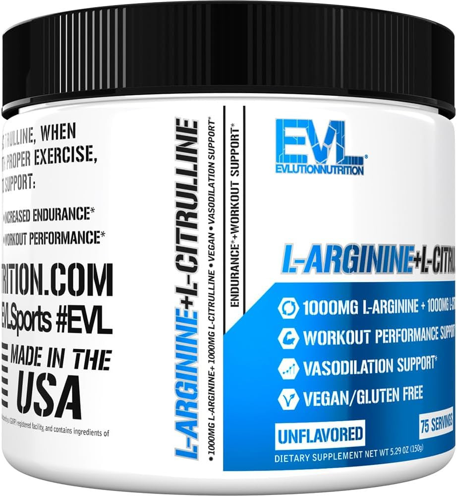 Nutrition L-Arginine + L-Citrulline – Endurance + Workout Performance Supplement