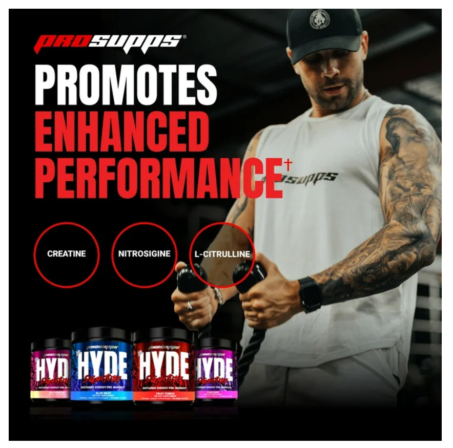 ProSupps Mr. Hyde Signature Pre-Workout Powder Blue Razz 14.7 oz