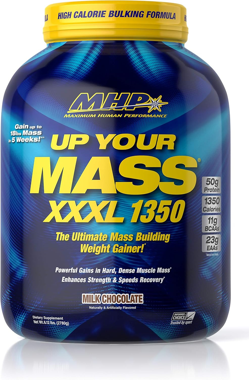 MHP UYM XXXL 1350 Mass Building Weight Gainer, Muscle Mass Gains, W/50G Protein,