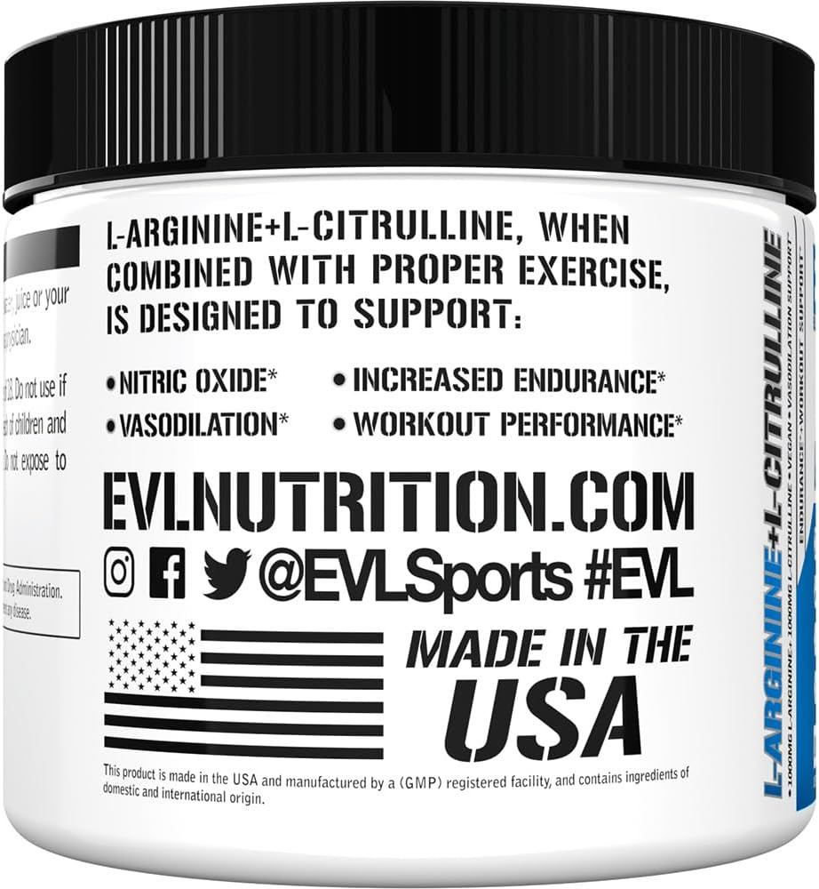Nutrition L-Arginine + L-Citrulline – Endurance + Workout Performance Supplement