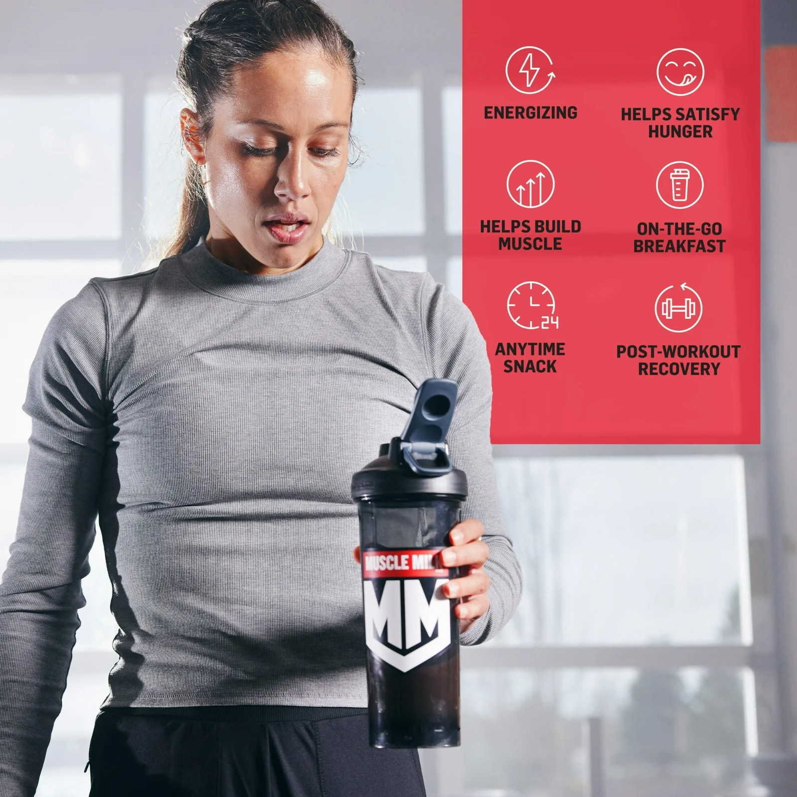 Muscle Milk Genuine Protein Powder Vanilla Crème 32g Protein 1.93 lb NSF Cert