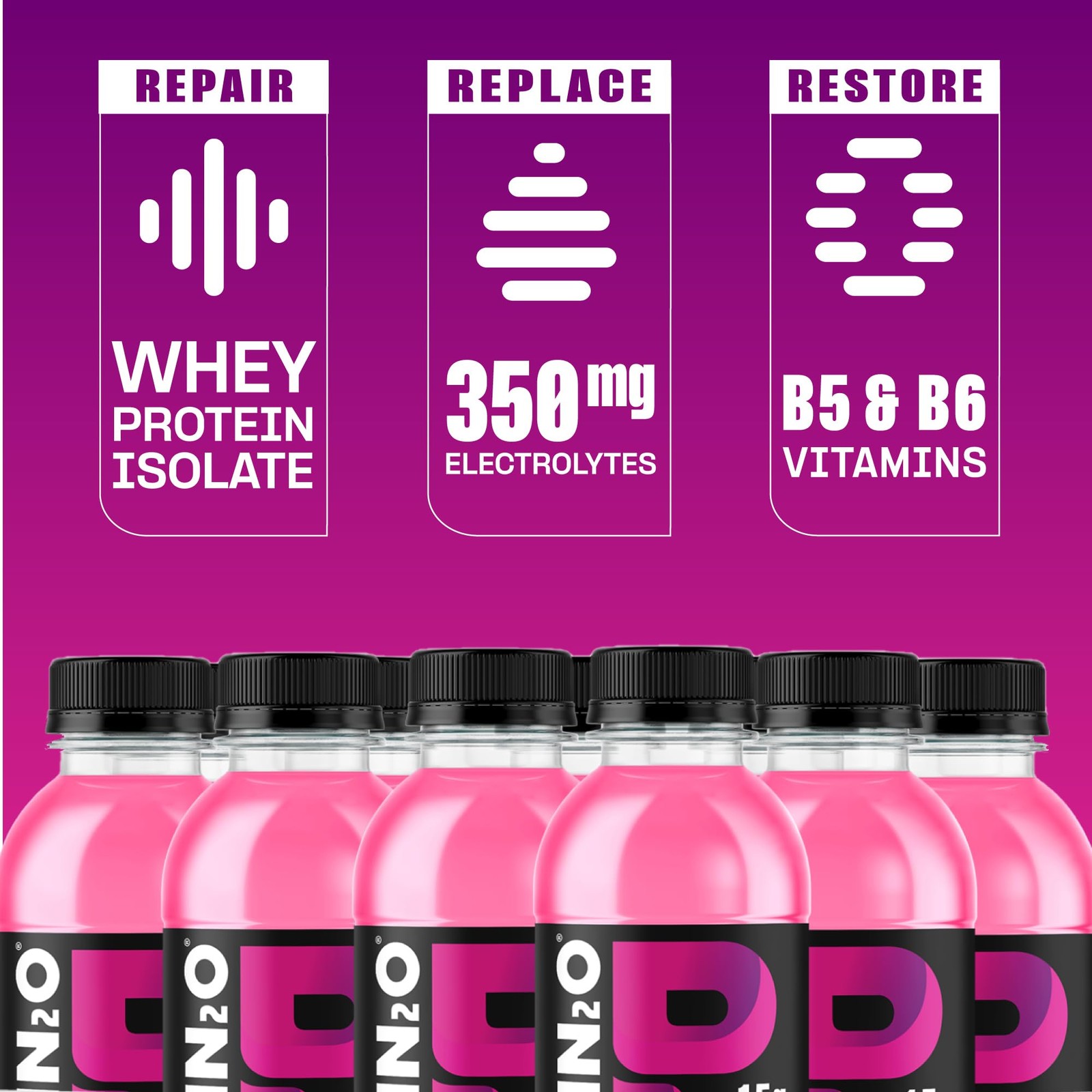Protein2o Hydration Drink – 2-in-1 Liquid Clear Whey 16.9 Fl Oz (Pack of 12)