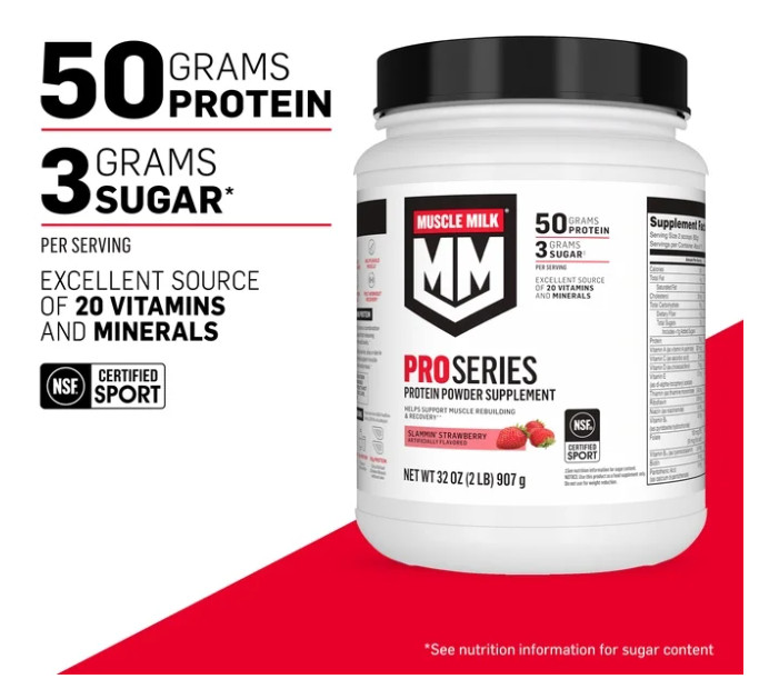 Muscle Milk Pro Series Protein Powder Strawberry 2LB