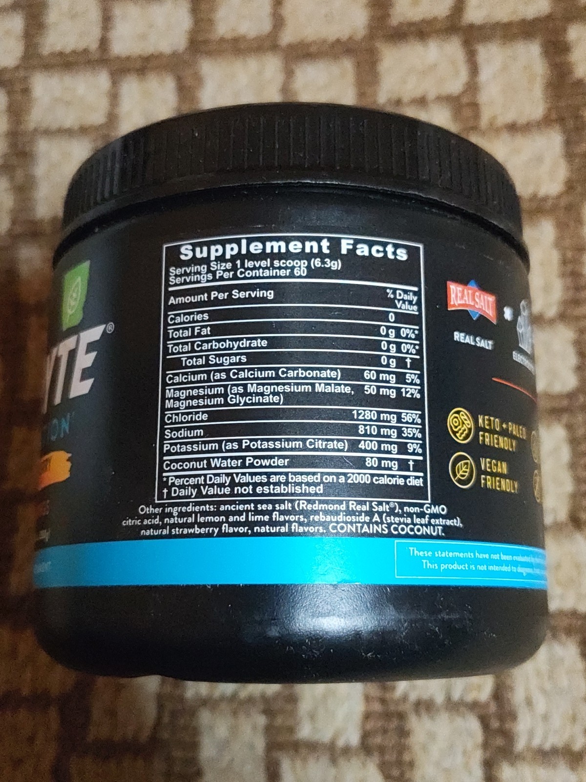 REDMOND ReLyte Re-Lyte Electrolyte Mix Strawberry Lemonade 60 Servings EXP 2030