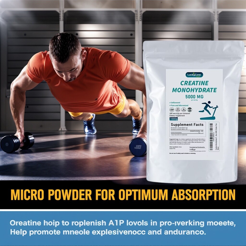 300G Creatine Monohydrate Micronized Creatine Powder Unflavored Fitness Sport US