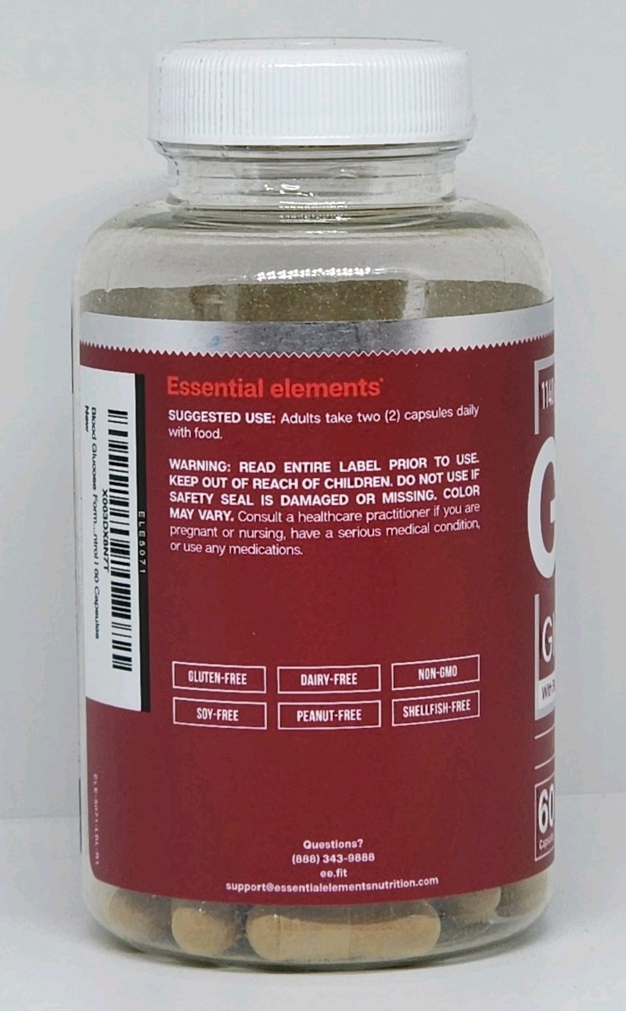 Essential Elements GluControl with Berberine & Cinnamon New Sealed Bottle