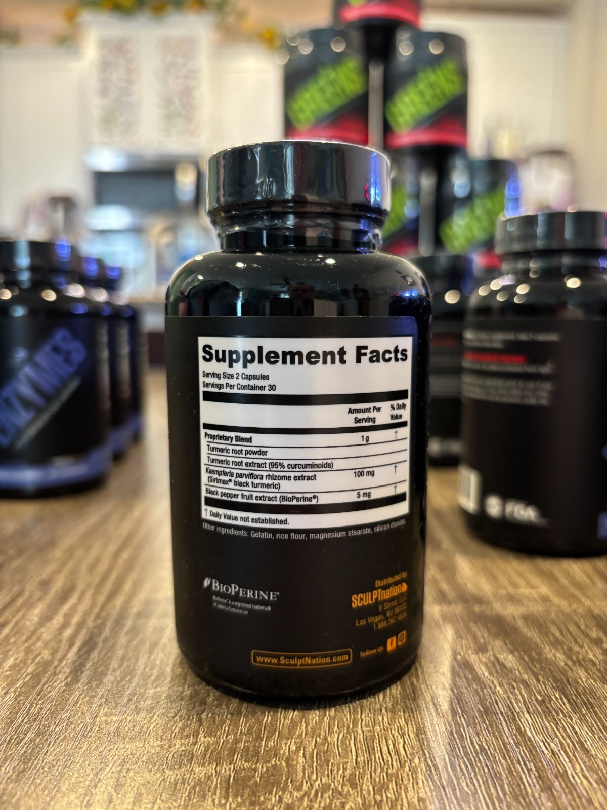 Turmeric Black Sculptnation Fatigue Fat Burn Weight Loss MFG03/25