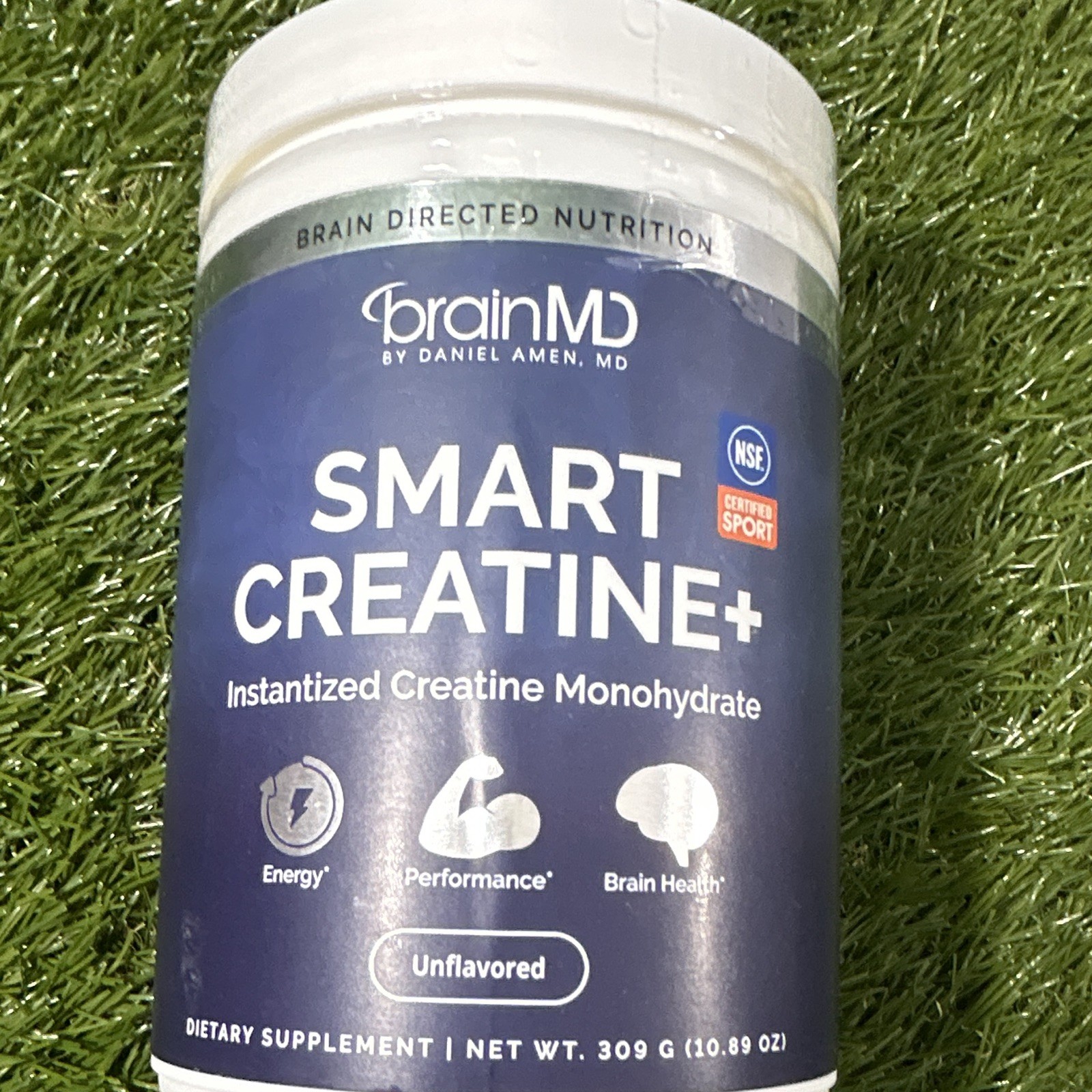 brainMD Smart Creatine+ Instantized Creatine Monohydrate Powder 309g Exp 06/2027