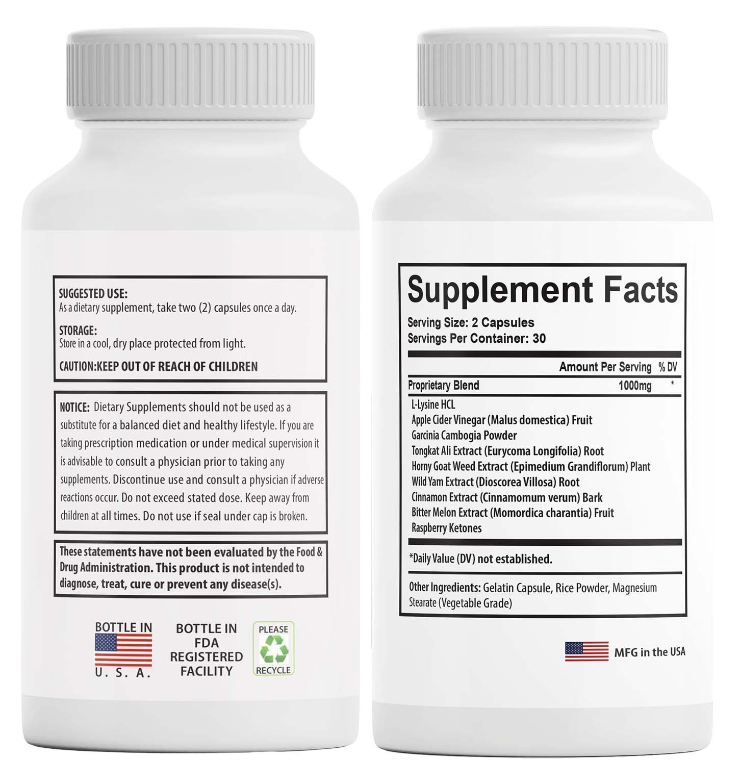 (5 Pack) Nitric Boost Ultra For Men ED Organic Supplement Reviews (300 Capsules)