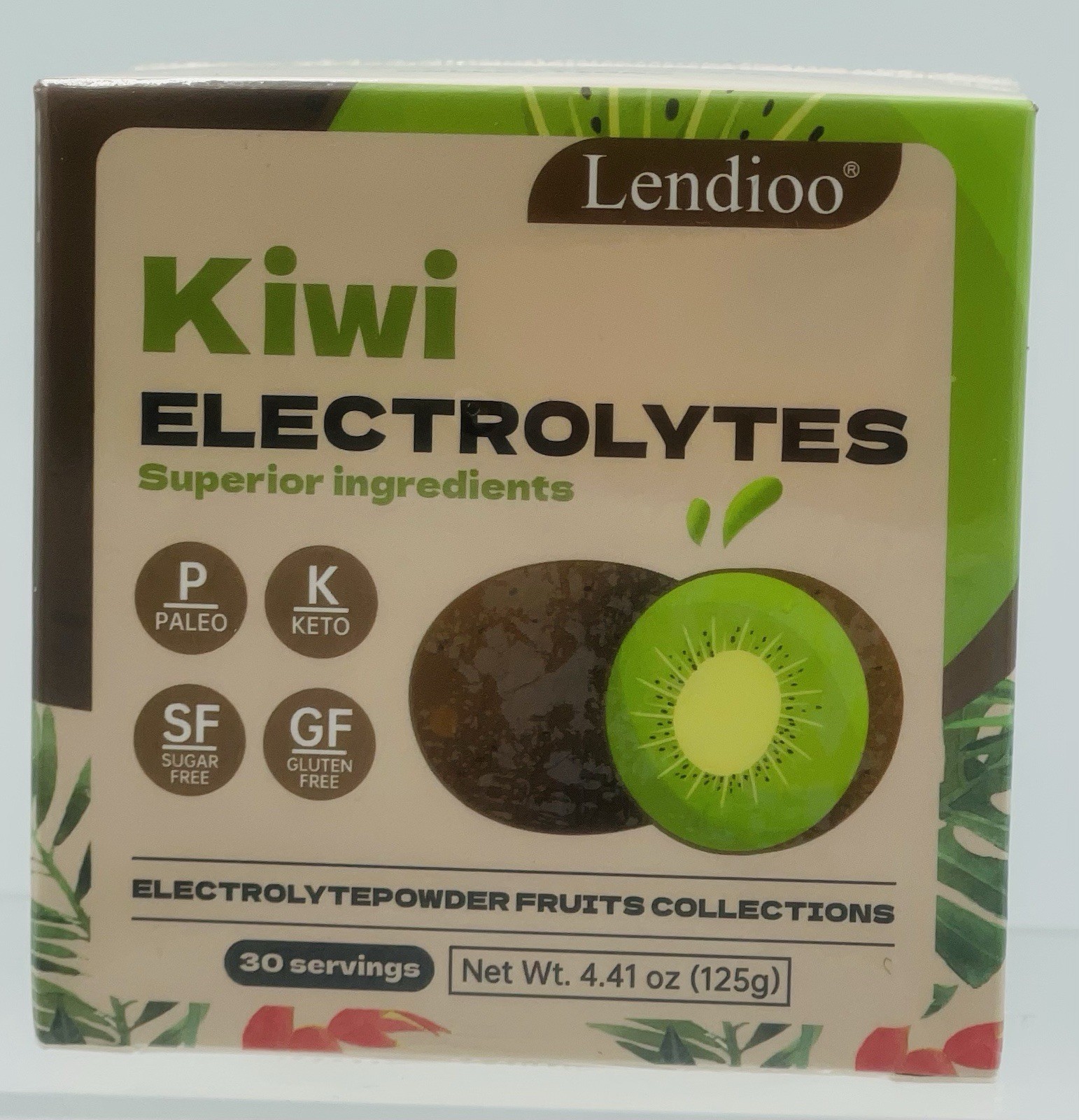 Lot of 2 Kiwi Flavor Electrolytes Powder 4.41 oz Sugar-Free Gluten-Free BNIB