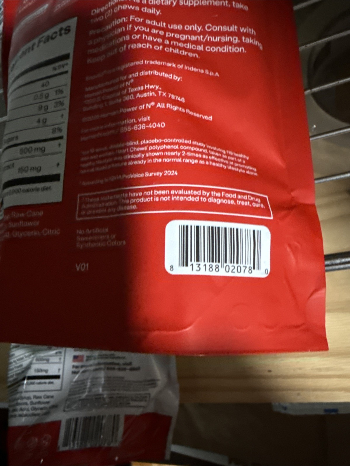 HumanN – SUPER BEETS Heart Chews, Pomegranate, 60 Count, New & Sealed, Exp 01/26