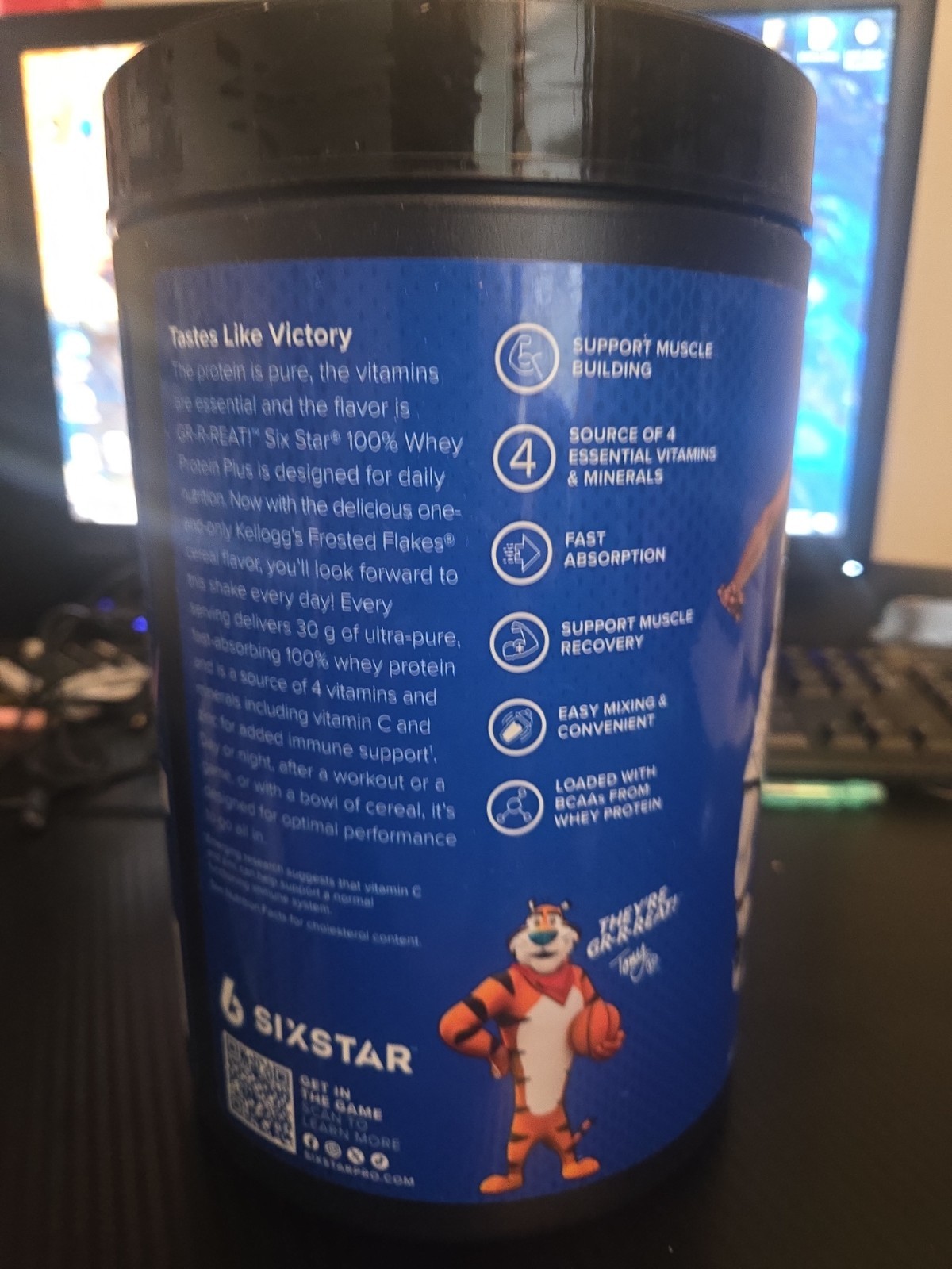 Six Star Whey Protein, Kelloggs Frosted Flakes Flavor, 1.81 lbs, EXP 12/2027