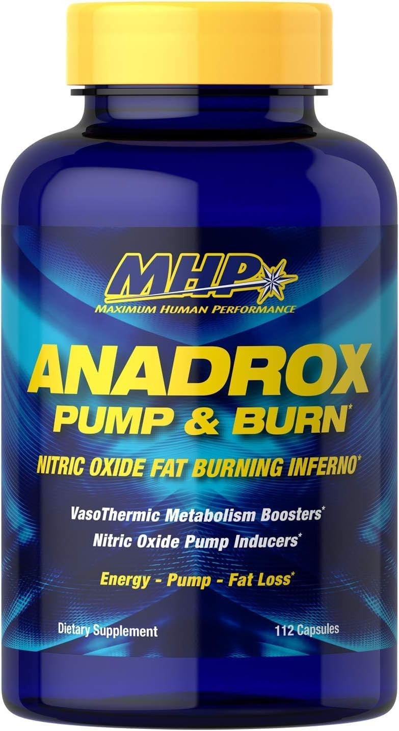 MHP Anadrox Pump & Burn, Nitric Oxide Fat Burning 112 Count (Pack of 1)