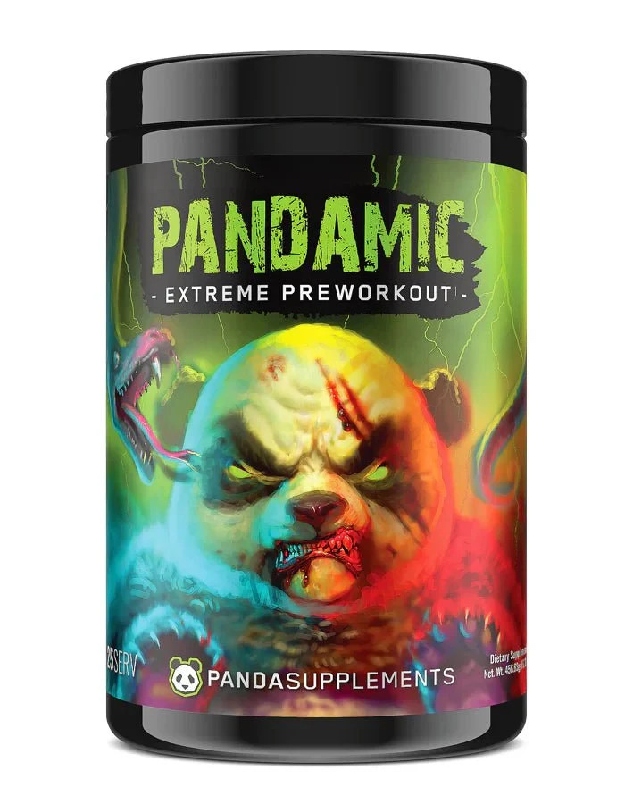PANDA Supplements Pandamic Extreme Pre Workout 25 Servings Sour Gummy Energy