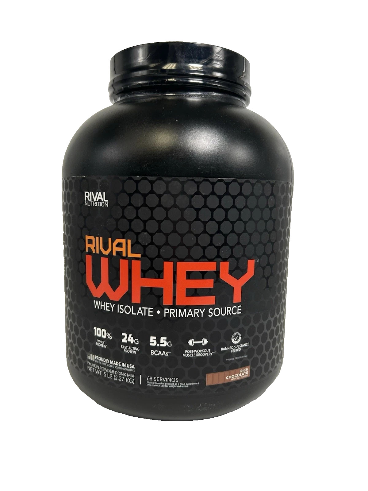 Rival Nutrition Rival Whey Protein Powder Rich Chocolate 5lb *EXP 12/2026*