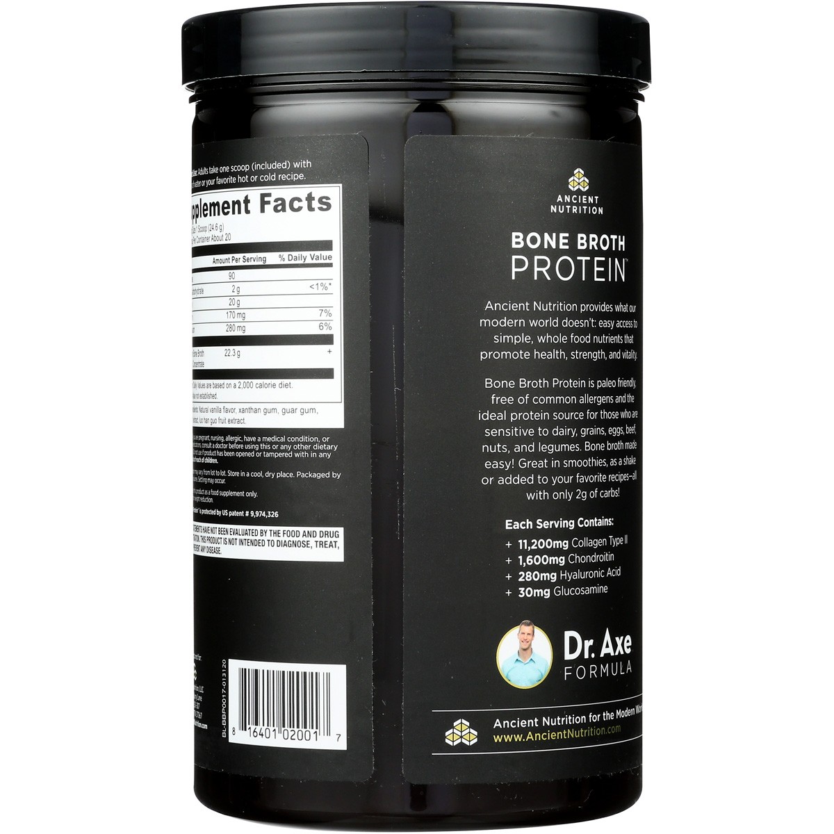 Ancient Nutrition Vanilla Bone Broth Protein Dietary Supplement Powder 1 Pack