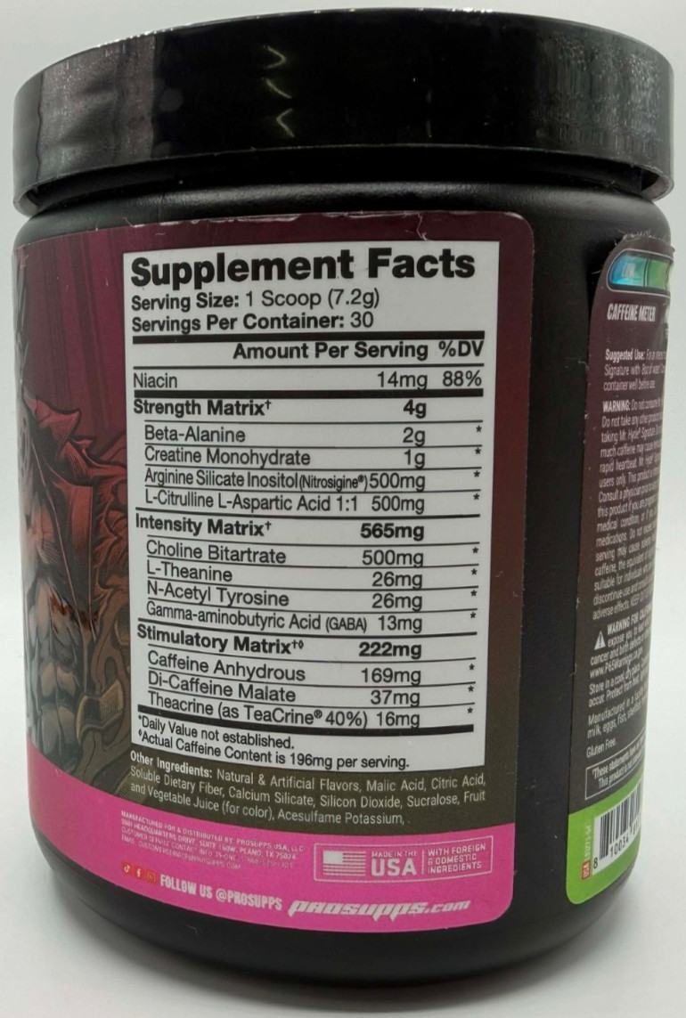 ProSupps Mr Hyde Signature Pre Workout Powder ~ Watermelon ~ 7.6 OZ ~ EXP 11/26