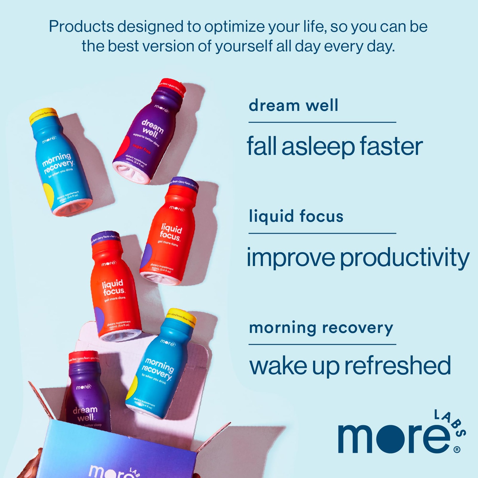 More Labs Morning Recovery Electrolyte Milk Thistle Drink Proprietary
