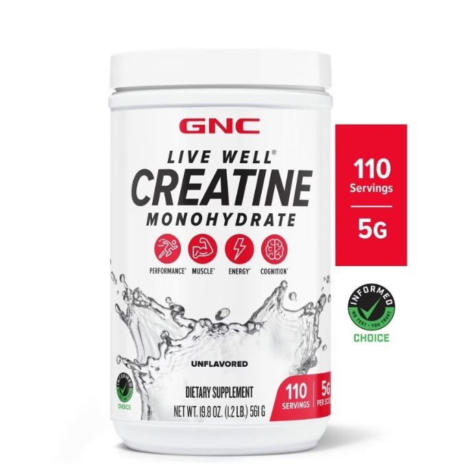 GNC Live Well Creatine Monohydrate, 1.2 lbs. Best Price