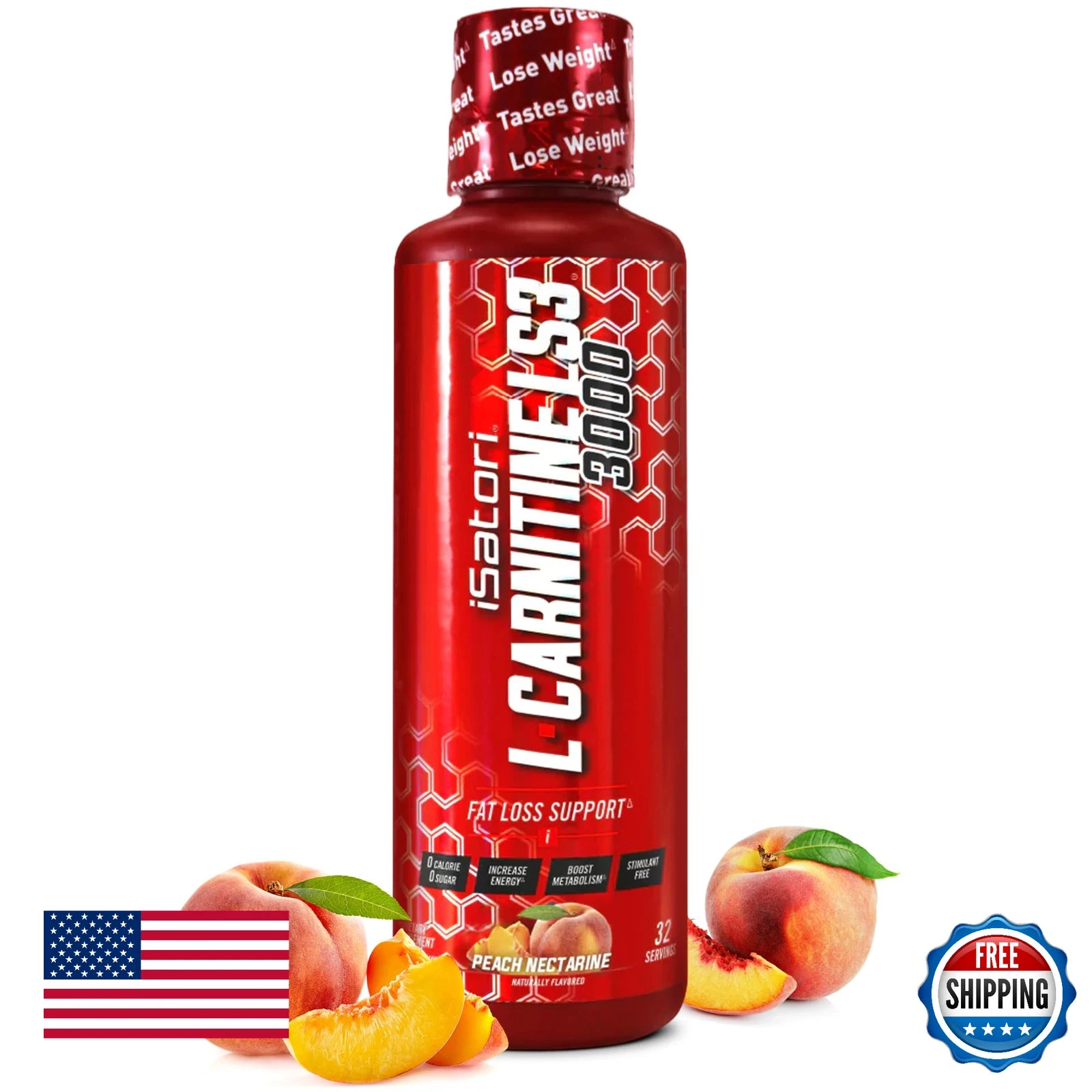 iSatori L-Carnitine LS3 3000 Liquid w/ Acetyl L-Carnitine L-Tartrate