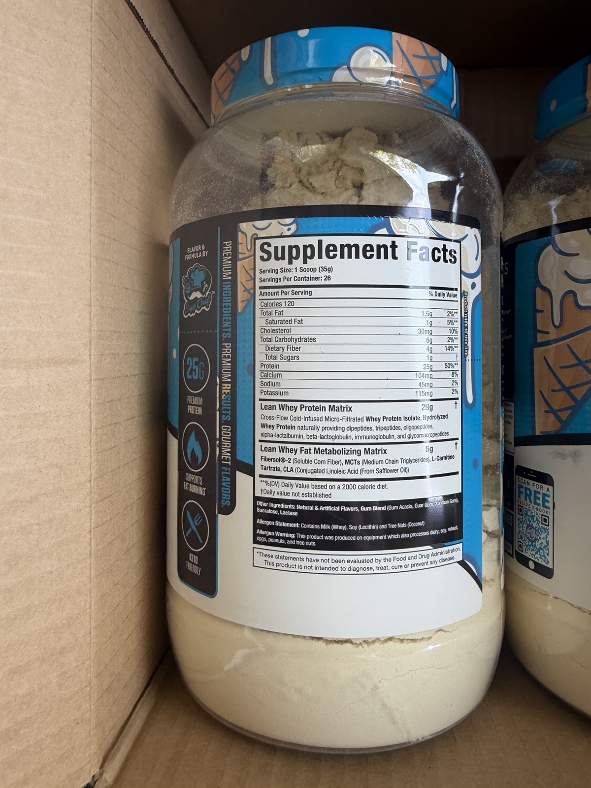 3x Musclesport Lean Whey, Iso-Hydro, Vanilla Ice Cream, 2 lbs (908 g) Exp 05/27