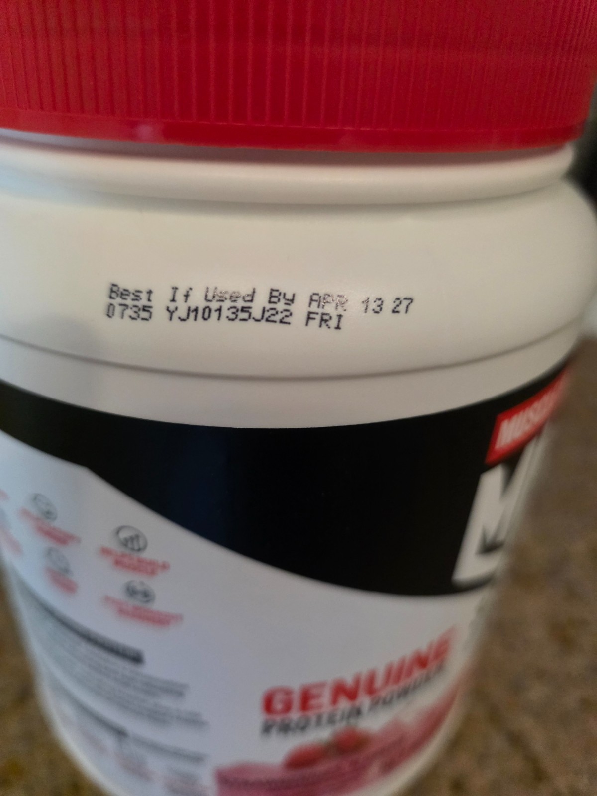 Muscle Milk Lean Muscle Protein Powder, cookies & creme exp 4/2027- 1.93lbs