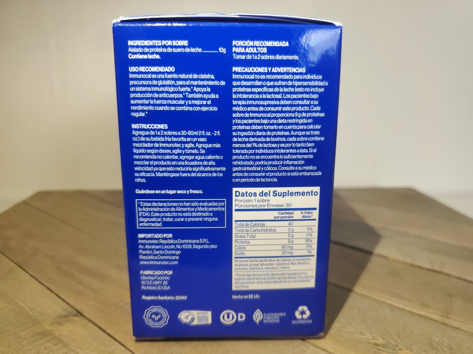 Immunocal Glutathione Precursor By Immunotec – 30 Pouches – Brand New!!