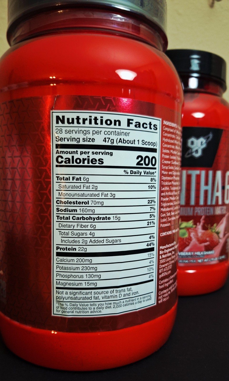 Syntha-6 Ultra Protein Matrix, Strawberry 🍓 22g Protein, 28 Servings, 10/2027✨