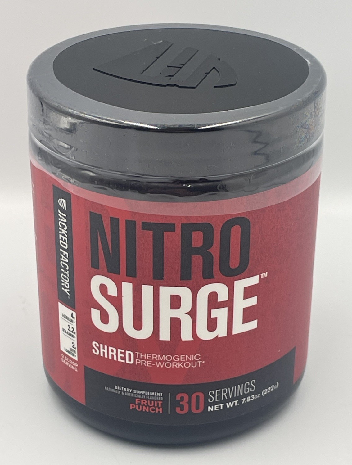 Jacked Factory Nitro Surge Pre-Workout Fruit Punch 7.83oz *SEALED* Exp 12/2027
