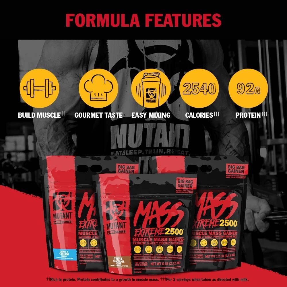 Mass Extreme Gainer – Proteina De Suero En Polvo – Desarrolle Tamano Y Fuerz…