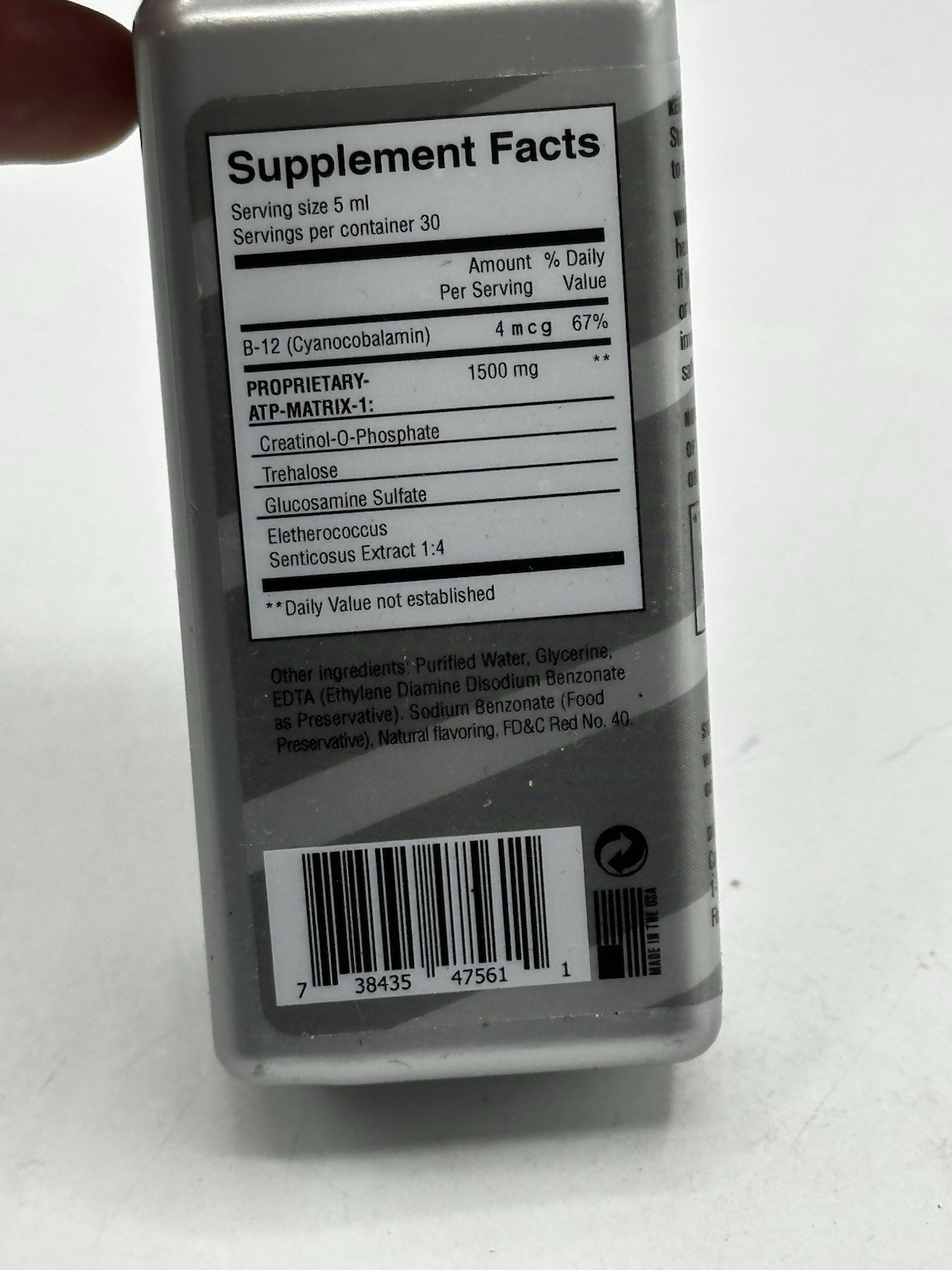 MM USA ATP+ Creatinol Serum Pre-Workout 5.1 fl oz Cherry New – EXP 11/2026