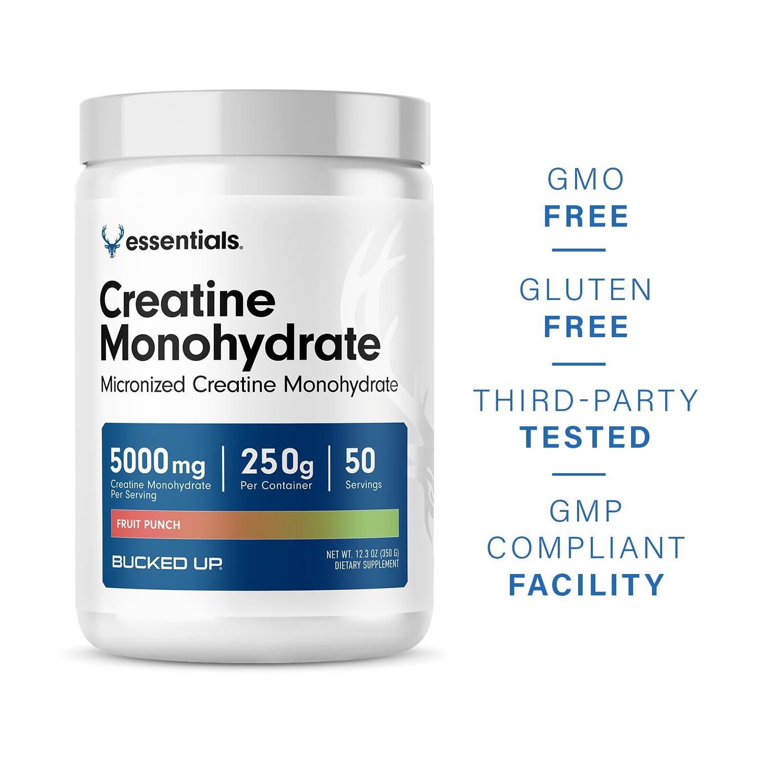 Fruit Punch Creatine for Women and Men – Easy to Mix Vegetarian – Flavored Cr…