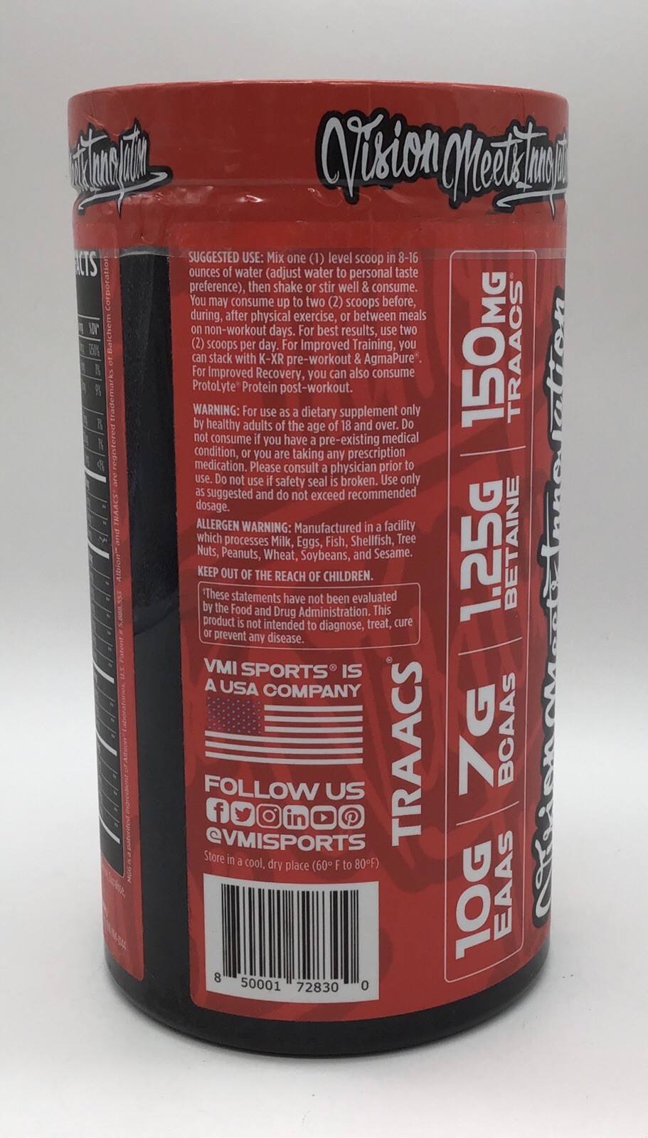 VMI SPORTS AMINOGEX EAAS/BCAAS GUMMY BEAR 30 SERVINGS EXP 09/2026 NEW & SEALED