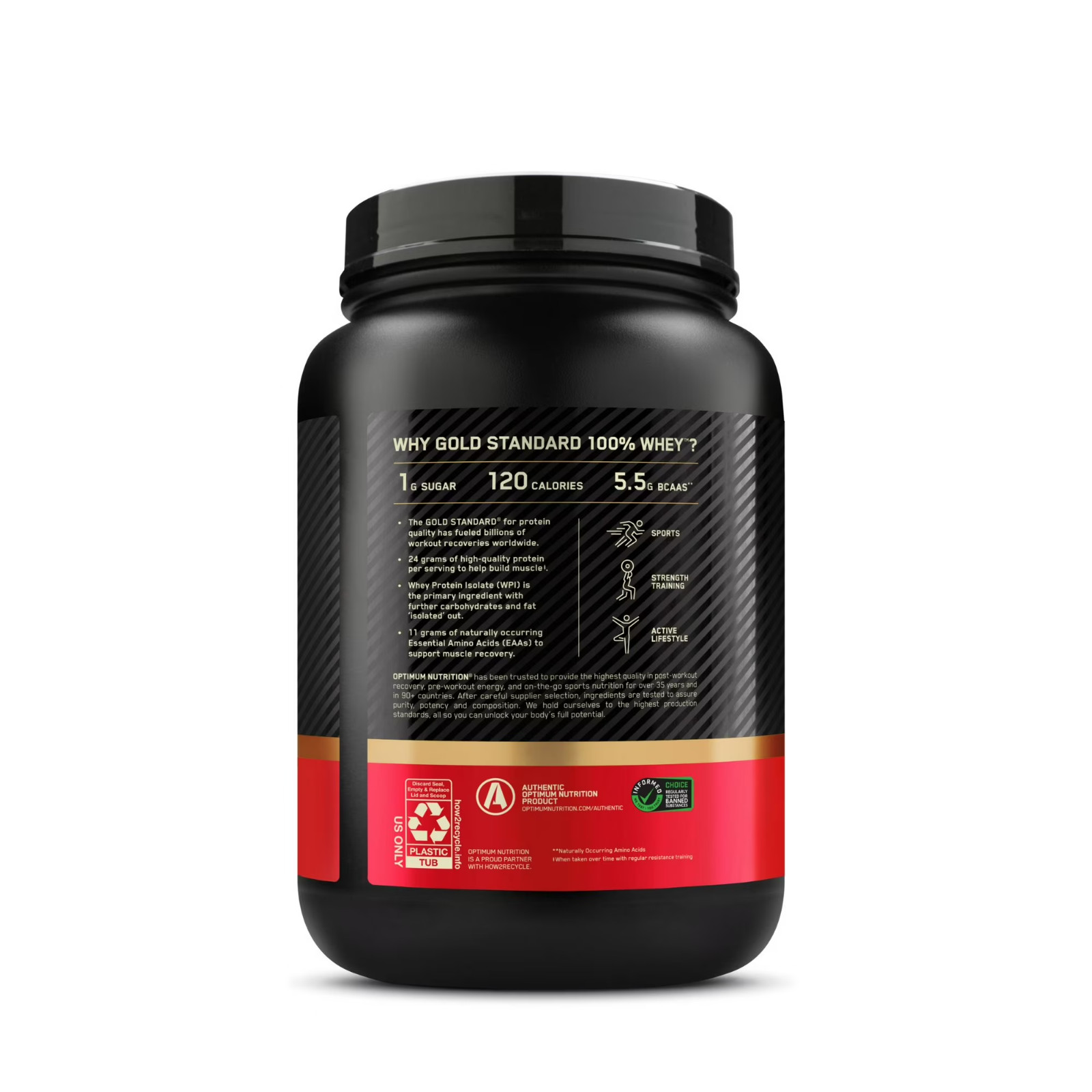 Optimum Nutrition Gold Standard Whey Protein Powder Double Rich Chocolate 1.5 lb