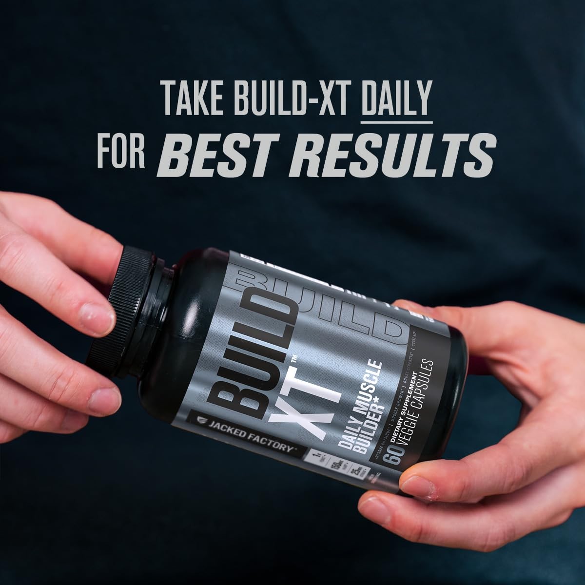 Build-XT Muscle Builder – Daily Muscle Building Supplement for Muscle Growth and