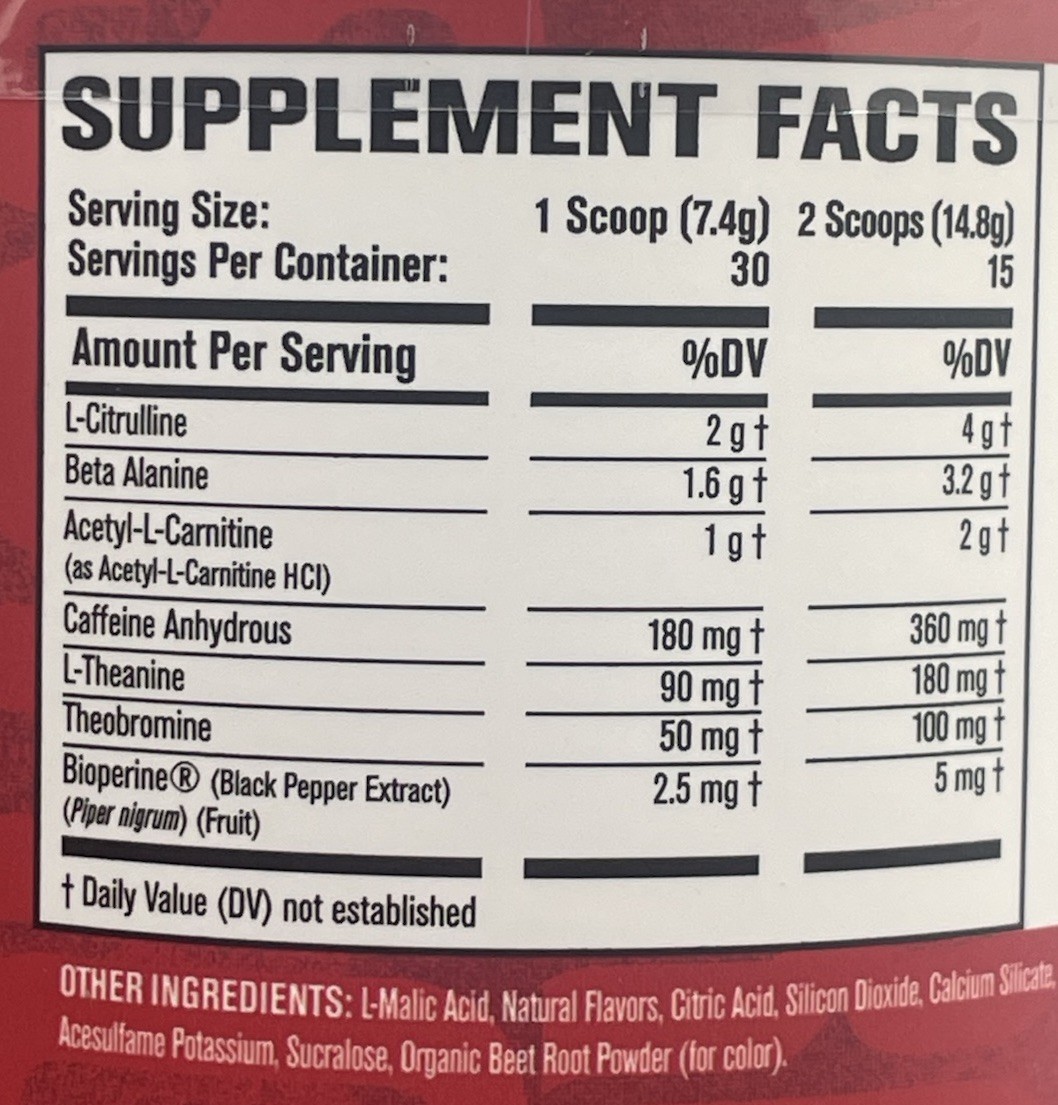 Jacked Factory Nitro Surge Pre-Workout Fruit Punch 7.83oz *SEALED* Exp 12/2027
