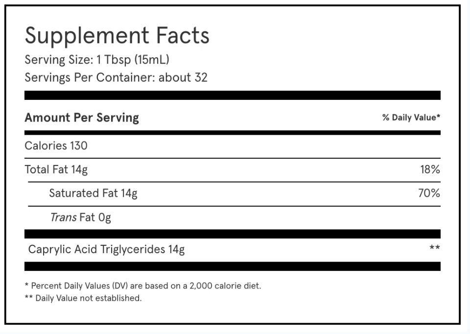 Bulletproof Brain Octane C8 MCT Oil, 14 oz – 100% Pure Coconut Oil, Triple-Disti