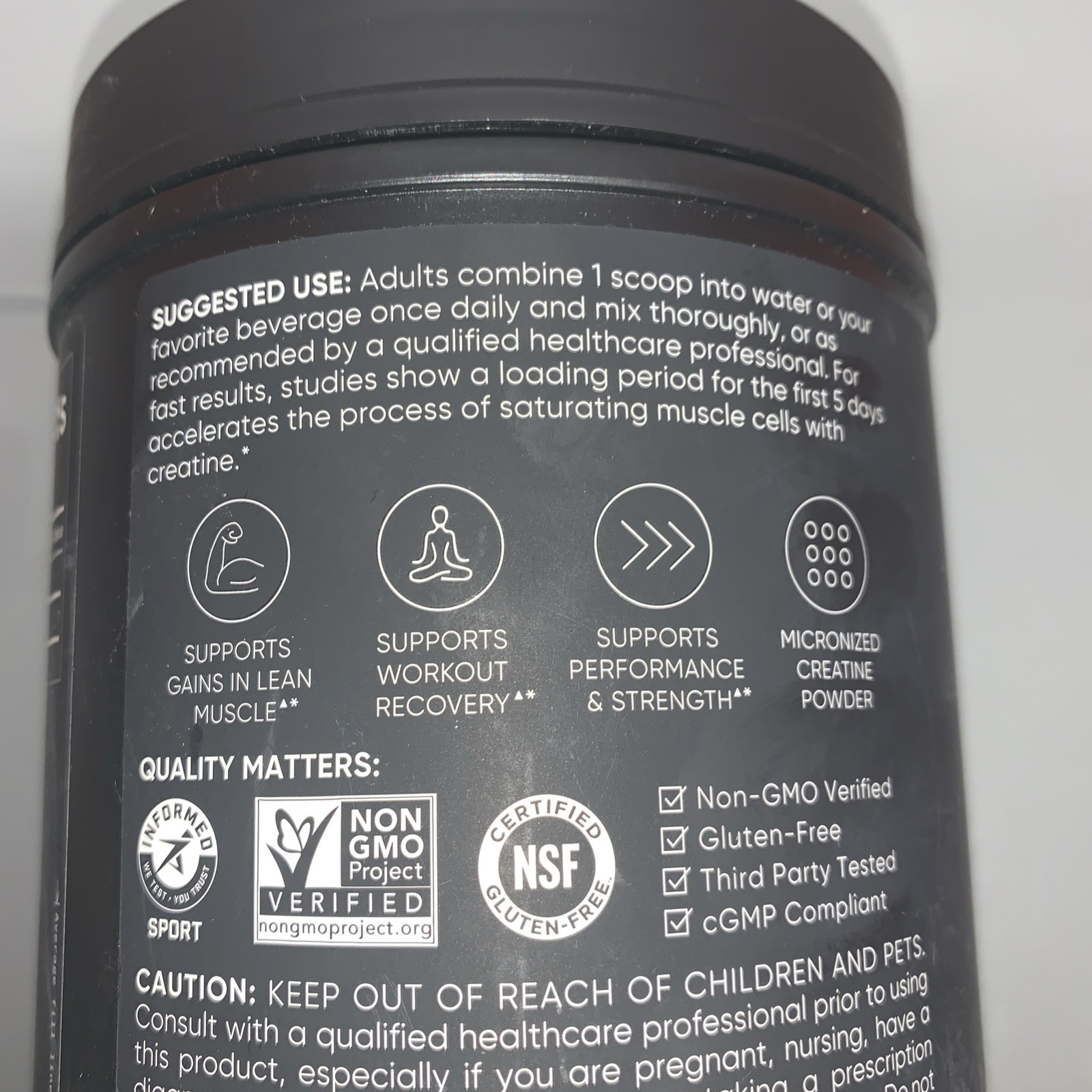 Sports Research Creatine Monohydrate Unflavored Vegan 200 Servings EXP: 05/2028