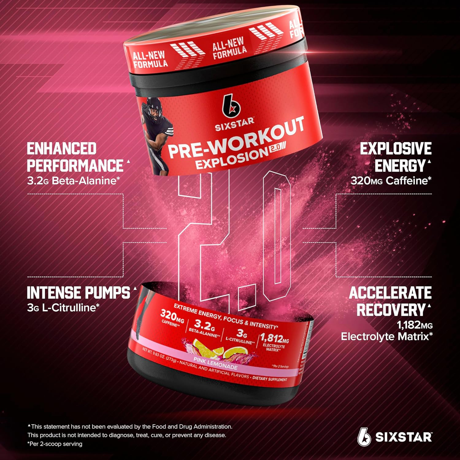 Pre-Workout Powder for Men & Women, Pink Lemonade (30 Servings) – Preworkout Exp