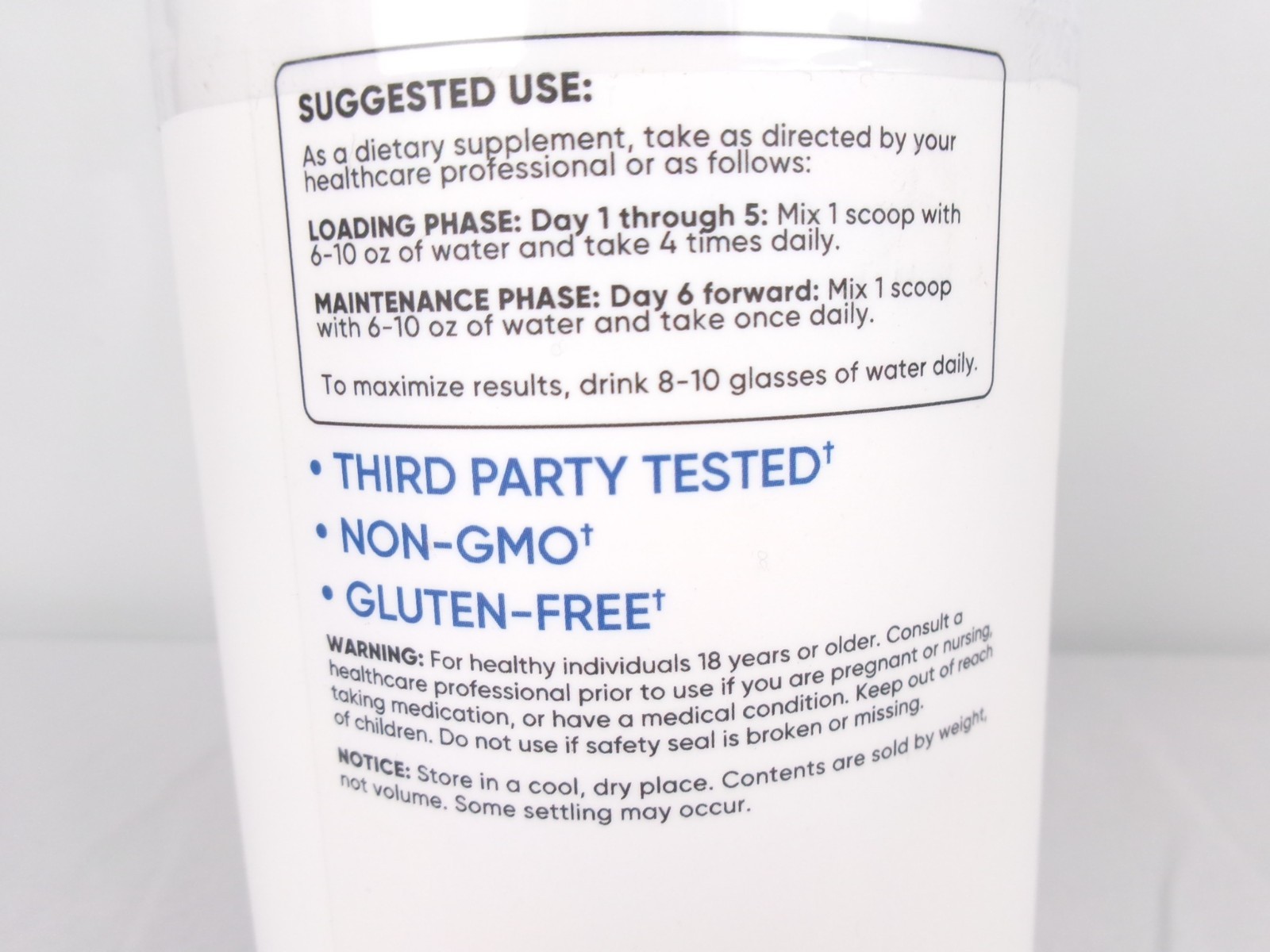 Nutricost Creatine Monohydrate Powder 500g 100 Servings Unflavored EXP 07/2028
